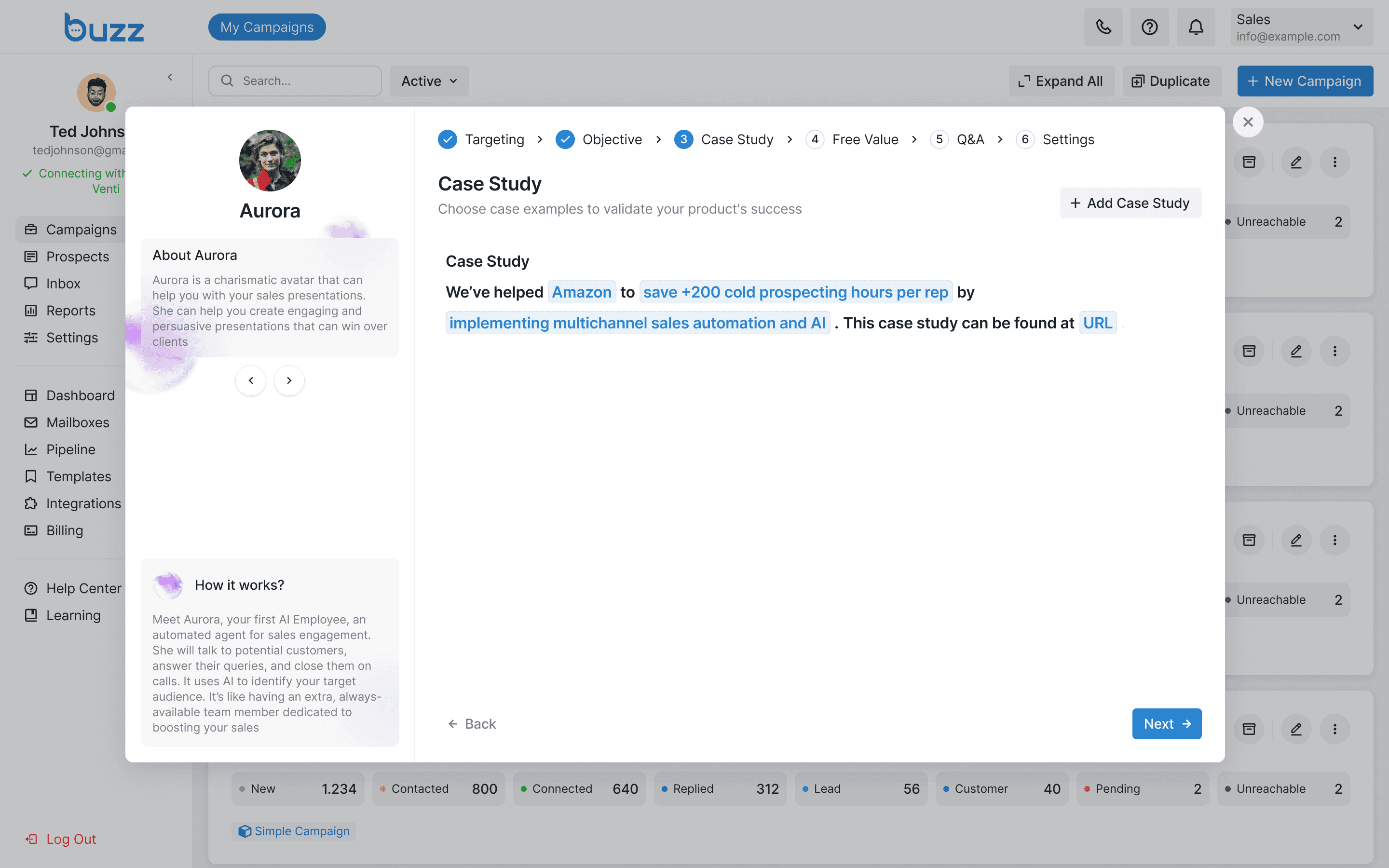 AI Employee case study setup